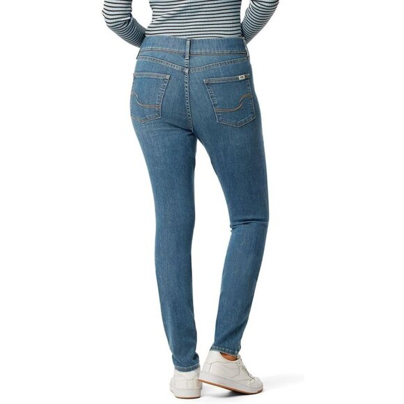 Women’s Plus Skinny Jeans Super Stretch Tummy Control Pull-On Denim - Picture 3 of 5